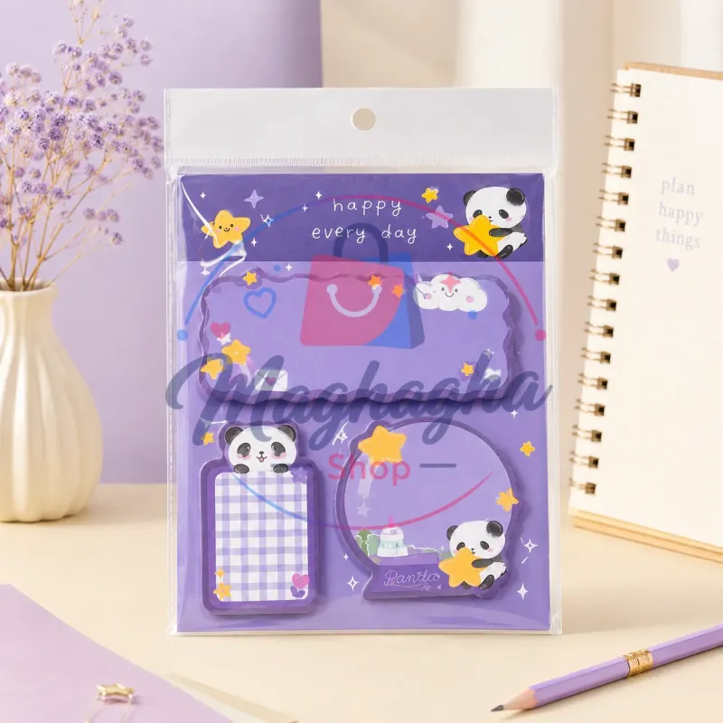 ستيكى نوت باندا 3 في 1 – Happy Every Day